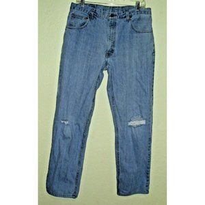 Vintage Men's Original Arizona Jean Medium Blue Distressed  Size 36 X 34